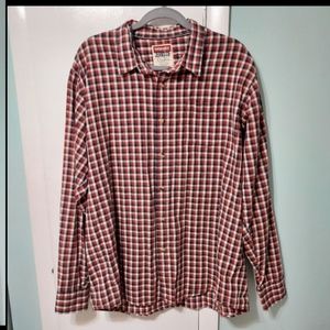 Wrangler plaid button front shirt- size XL